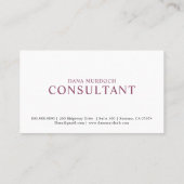 Moderne consultant professionele foto visitekaartje (Achterkant)