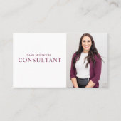 Moderne consultant professionele foto visitekaartje (Voorkant)