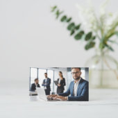 Moderne consultant - Tech Freelancers Visitekaartje (Staand voorkant)