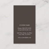 Moderne consultant voor bruinkse bruinkkraft visitekaartje (Achterkant)