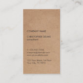 Moderne consultant voor bruinkse bruinkkraft visitekaartje (Voorkant)