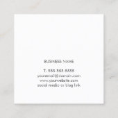 Moderne consultant voor de Gold Circuit Vierkante Visitekaartje (Achterkant)