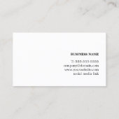 Moderne consultant voor externe grafische koperen visitekaartje (Achterkant)