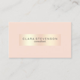 Moderne consultant voor kopergoud en zwart-roze ro visitekaartje