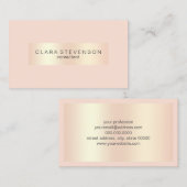 Moderne consultant voor kopergoud en zwart-roze ro visitekaartje (Voorkant / Achterkant)