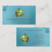 Moderne consultant voor milieuvriendelijk logo visitekaartje (Voorkant / Achterkant)