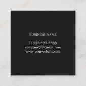 Moderne consultant voor zwart Kraft-witboek met el Vierkante Visitekaartje (Achterkant)