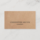 Moderne consultant voor zwart Kraft-witboek met el Visitekaartje (Voorkant)