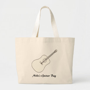 Moderne contourdragende akoestische gitaarzakken grote tote bag