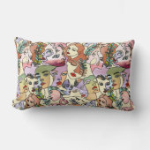 Moderne contourlijn Doodle-tekenkunst Kussen (Voorkant)