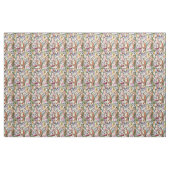 Moderne contourlijn Doodle-tekenkunst Stof (Fat Quarter)