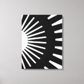 Moderne contrastkunst in zwart-wit canvas afdruk (Voorkant)