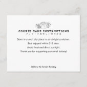 Moderne Cookieverzorging voor Kleine Bakkerijen Bedankkaart (Voorkant)