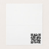 Moderne Cool Aangepaste QR Code Technologie Profes Visitekaartje (Binnenkant ongevouwen)