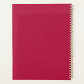 Moderne Cool Bazige Moeder Rood Bourgondié Persoon Planner (Achterkant)