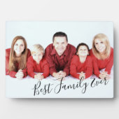 Moderne Cool Best Family ever Photo Plaque Fotoplaat (voorkant)