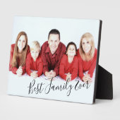 Moderne Cool Best Family ever Photo Plaque Fotoplaat (Zijkant)