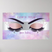 Moderne Cool Bokeh, Streep, Valse Wimpers Poster (Voorkant)