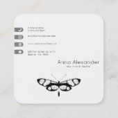 Moderne Cool Butterflies Roepkaart Contactkaartje (Achterkant)