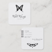 Moderne Cool Butterflies Roepkaart Contactkaartje (Voorkant / Achterkant)