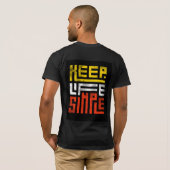 Moderne Cool Geluk T-shirt (Achterkant volledig)