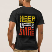 Moderne Cool Geluk T-shirt (Achterkant)