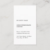 Moderne Cool Kraft Papier Bruin Monogram Consultan Visitekaartje (Achterkant)