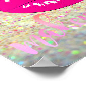 Moderne Cool Lips, Glitter Make-up artiest Poster (Hoek)