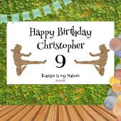 Moderne Cool Martial Arts Karate Kids Verjaardag Spandoek