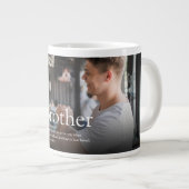 Moderne Cool Plezier Foto Beste Broer Ooit Definit Grote Koffiekop (Voorkant rechts)