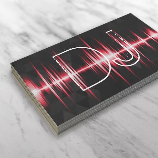 Moderne Cool Professionele DJ Visitekaartje