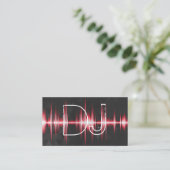 Moderne Cool Professionele DJ Visitekaartje (Staand voorkant)