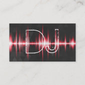 Moderne Cool Professionele DJ Visitekaartje (Voorkant)