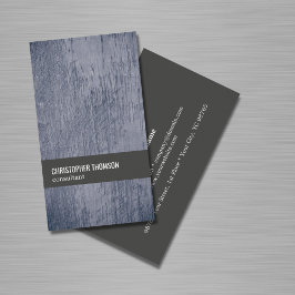 Moderne Cool Textuur Blauw Grijs Consultant Visitekaartje