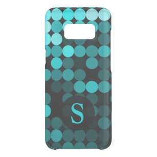 Moderne Cool Unieke Turquoise Stippen Pattern Mono Get Uncommon Samsung Galaxy S8 Hoesje