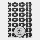Moderne Cool Volwassene Rustieke GRILLMASTER Maatw Theedoek (Verticaal)