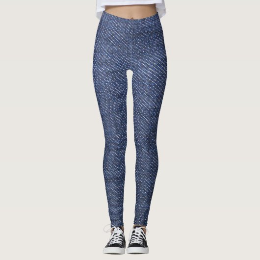 Moderne, coole denim jeans gepatterd leggings (Voorkant)