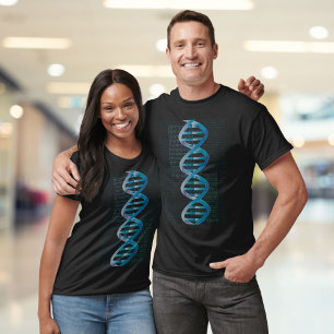 Moderne Coole DNA ID Blauwe Medische Wetenschap T-shirt