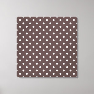 Moderne, coole koffie, espresso polka stippen. canvas afdruk