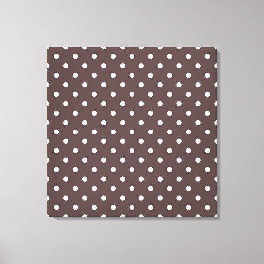 Moderne, coole koffie, espresso polka stippen. canvas afdruk (Voorkant)