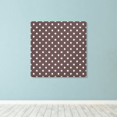 Moderne, coole koffie, espresso polka stippen. canvas afdruk (Insitu (Houten vloer))