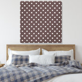 Moderne, coole koffie, espresso polka stippen. canvas afdruk (Insitu (Slaapkamer))