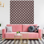 Moderne, coole koffie, espresso polka stippen. canvas afdruk (Insitu (Woonkamer))