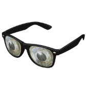 Moderne coole nerdy gekke ogen retro zonnebril (Gekanteld)