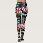 Moderne coole patroon Verenigde Staten schattig, s Leggings (Achterkant)