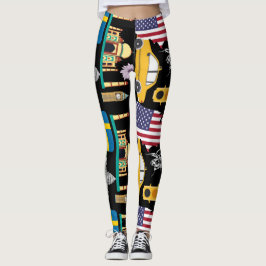 Moderne coole patroon Verenigde Staten schattig, s Leggings