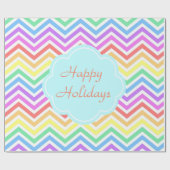 Moderne, coole, trendmatige kleurige regenboogchev cadeaupapier (Vlak)