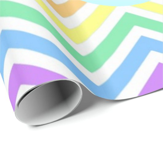 Moderne, coole, trendmatige kleurige regenboogchev cadeaupapier (Rol Hoek)