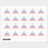 Moderne, coole, trendmatige kleurige regenboogchev sticker (Vel)