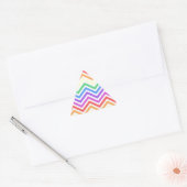 Moderne, coole, trendmatige kleurige regenboogchev sticker (Envelop)